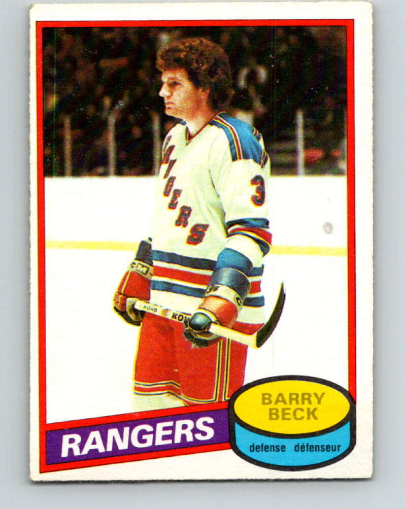 1980-81 O-Pee-Chee #170 Barry Beck  New York Rangers  V38704