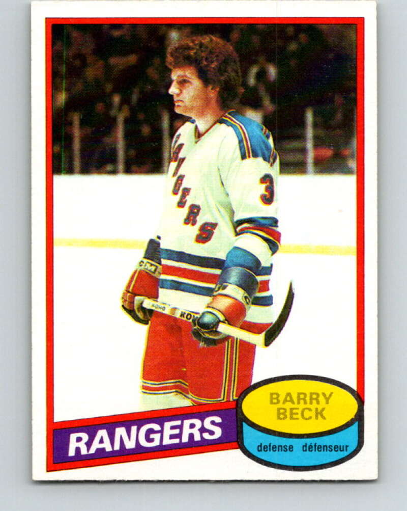 1980-81 O-Pee-Chee #170 Barry Beck  New York Rangers  V38705