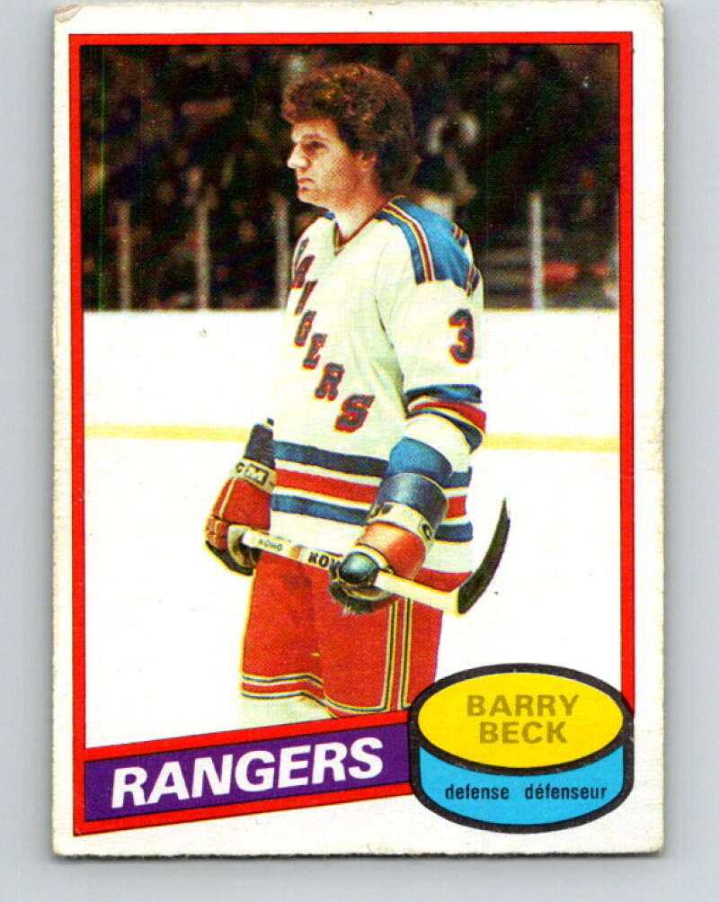 1980-81 O-Pee-Chee #170 Barry Beck  New York Rangers  V38708