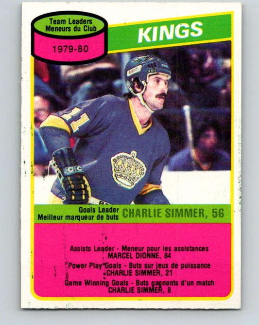 1980-81 O-Pee-Chee #171 Charlie Simmer TL  Los Angeles Kings  V38712