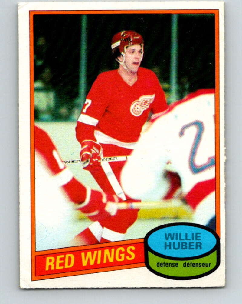 1980-81 O-Pee-Chee #173 Willie Huber  Detroit Red Wings  V38730