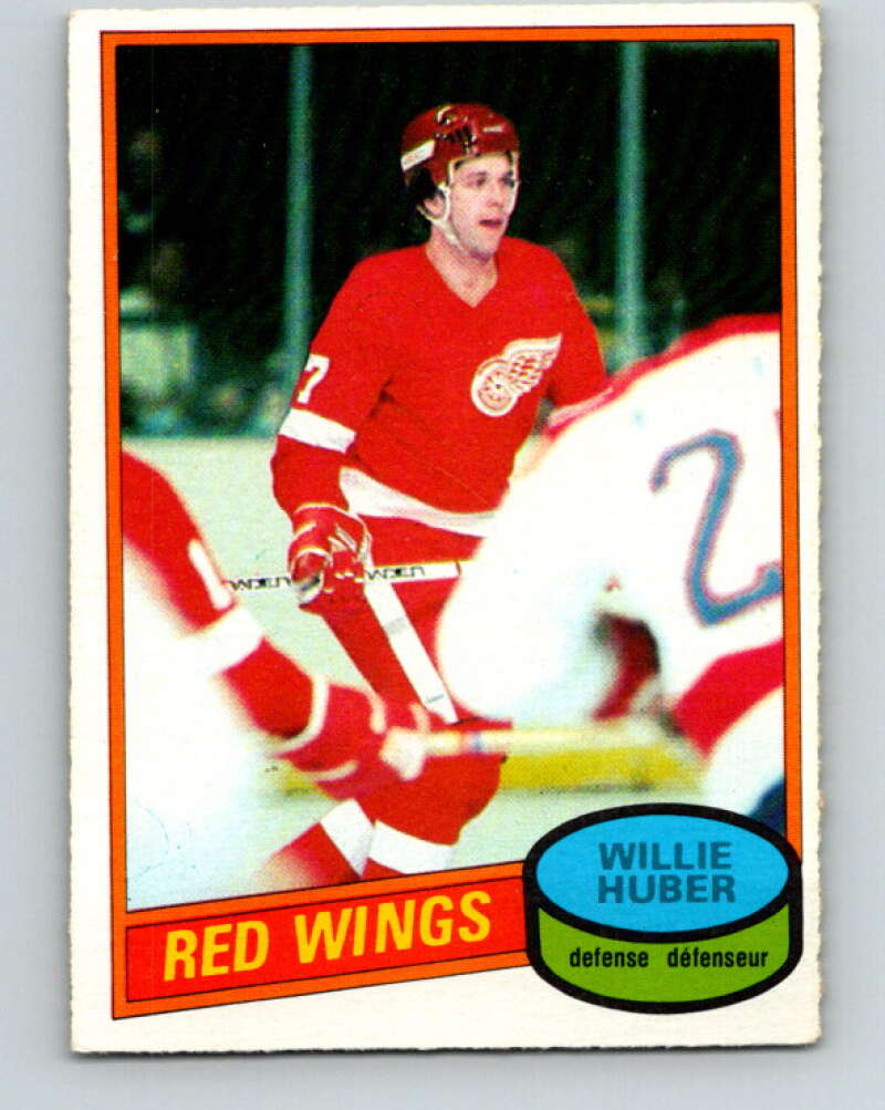 1980-81 O-Pee-Chee #173 Willie Huber  Detroit Red Wings  V38734