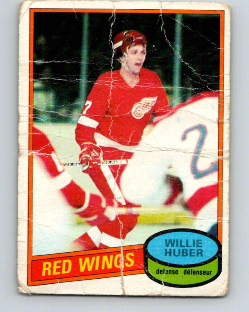 1980-81 O-Pee-Chee #173 Willie Huber  Detroit Red Wings  V38735