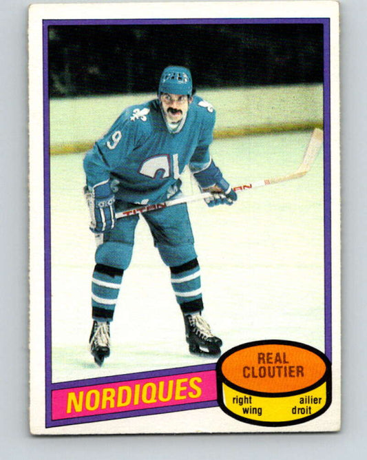 1980-81 O-Pee-Chee #178 Real Cloutier  Quebec Nordiques  V38783