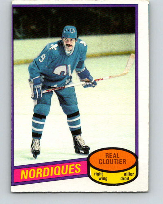 1980-81 O-Pee-Chee #178 Real Cloutier  Quebec Nordiques  V38785