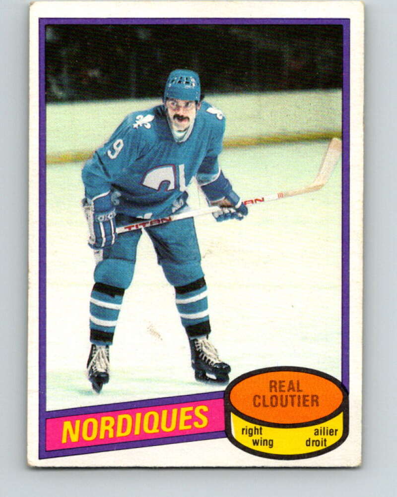 1980-81 O-Pee-Chee #178 Real Cloutier  Quebec Nordiques  V38788