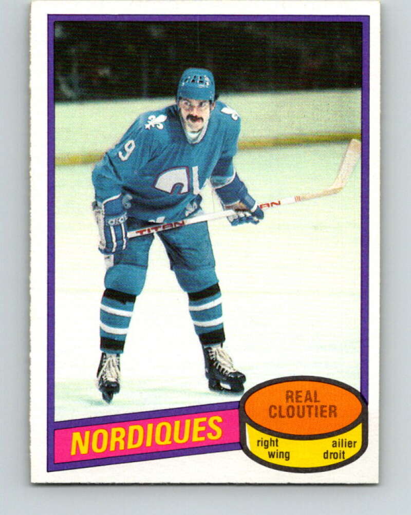 1980-81 O-Pee-Chee #178 Real Cloutier  Quebec Nordiques  V38789