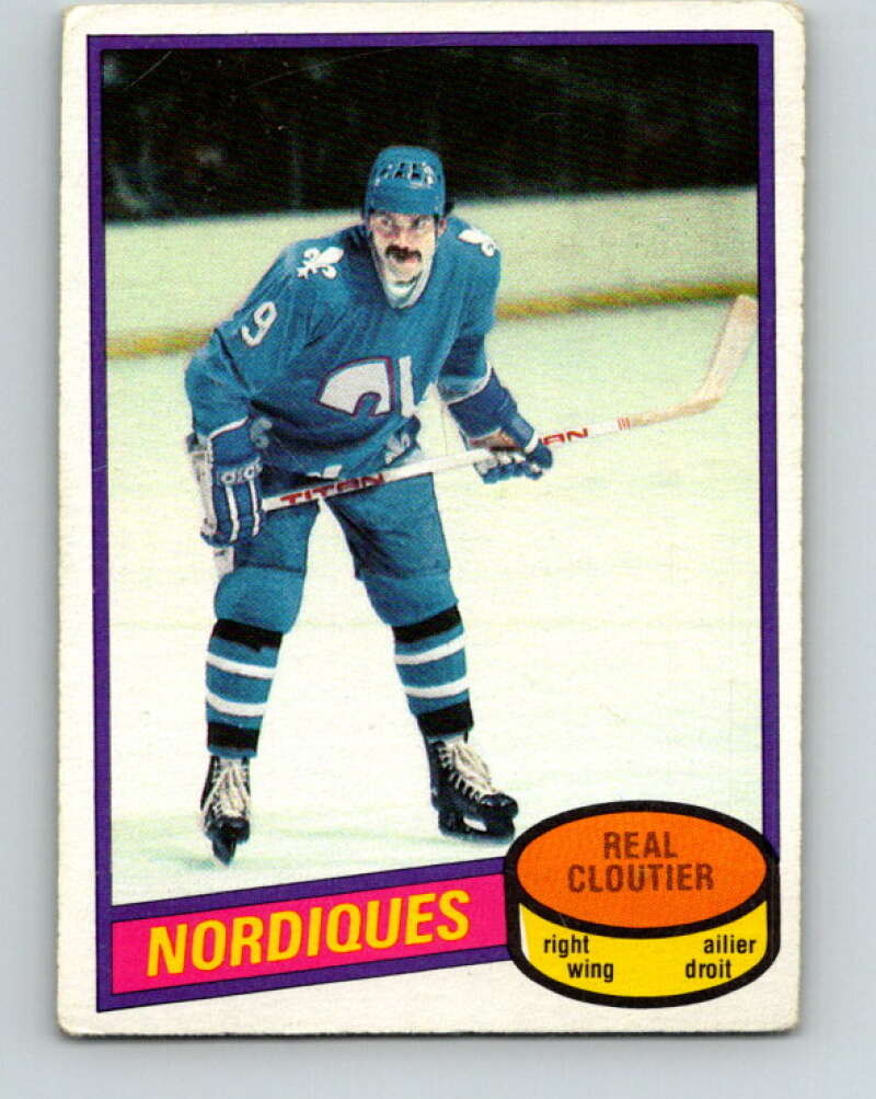 1980-81 O-Pee-Chee #178 Real Cloutier  Quebec Nordiques  V38796