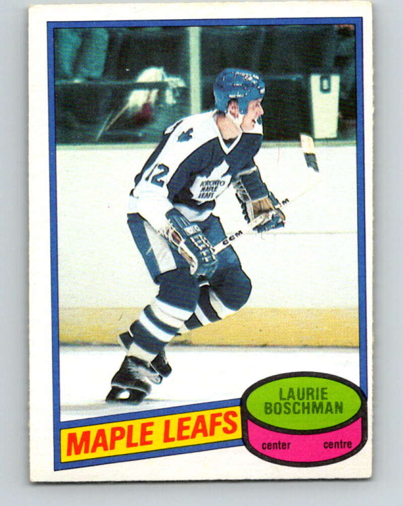 1980-81 O-Pee-Chee #179 Laurie Boschman  RC Rookie Toronto Maple Leafs  V38797