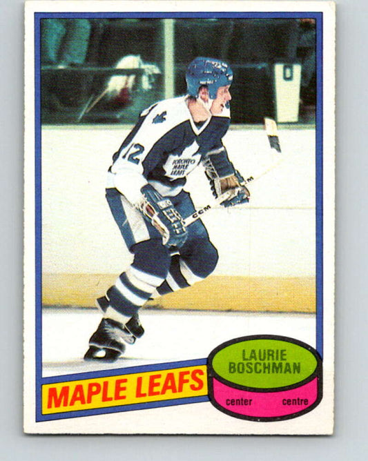 1980-81 O-Pee-Chee #179 Laurie Boschman  RC Rookie Toronto Maple Leafs  V38798