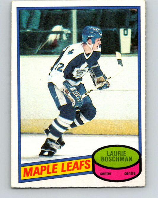 1980-81 O-Pee-Chee #179 Laurie Boschman  RC Rookie Toronto Maple Leafs  V38799