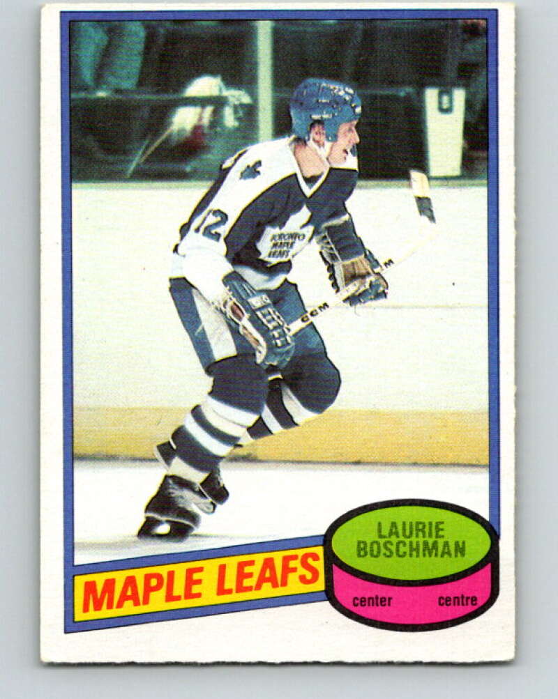 1980-81 O-Pee-Chee #179 Laurie Boschman  RC Rookie Toronto Maple Leafs  V38800