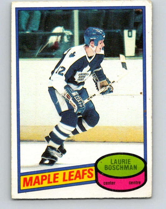 1980-81 O-Pee-Chee #179 Laurie Boschman  RC Rookie Toronto Maple Leafs  V38801