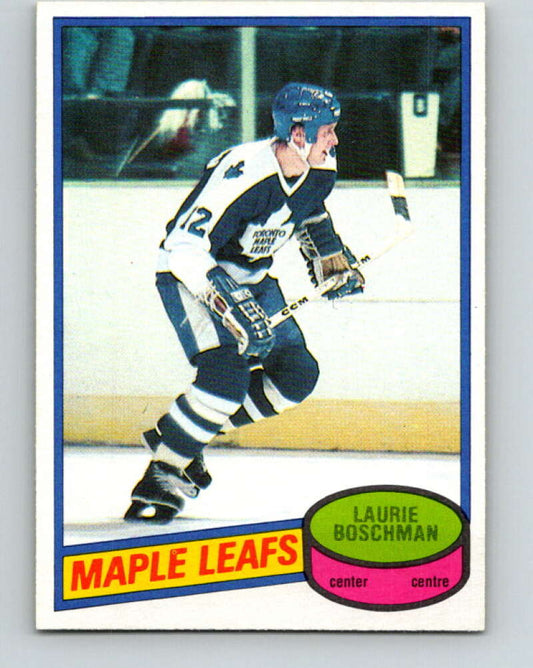 1980-81 O-Pee-Chee #179 Laurie Boschman  RC Rookie Toronto Maple Leafs  V38802