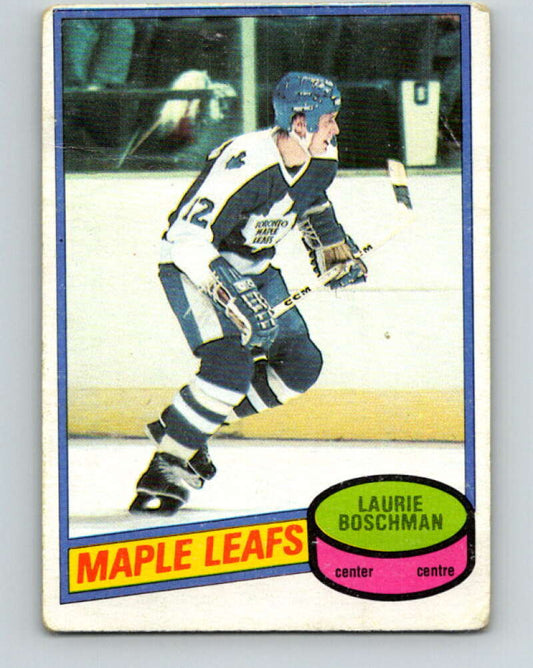 1980-81 O-Pee-Chee #179 Laurie Boschman  RC Rookie Toronto Maple Leafs  V38803