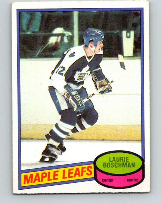 1980-81 O-Pee-Chee #179 Laurie Boschman  RC Rookie Toronto Maple Leafs  V38804