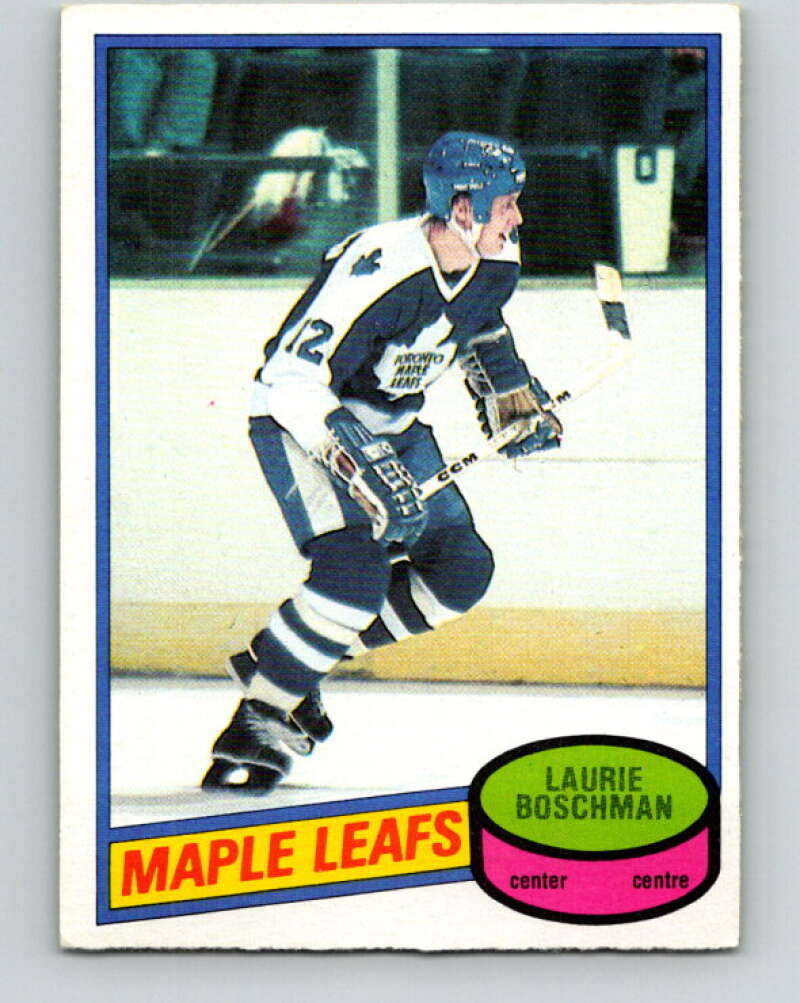 1980-81 O-Pee-Chee #179 Laurie Boschman  RC Rookie Toronto Maple Leafs  V38805