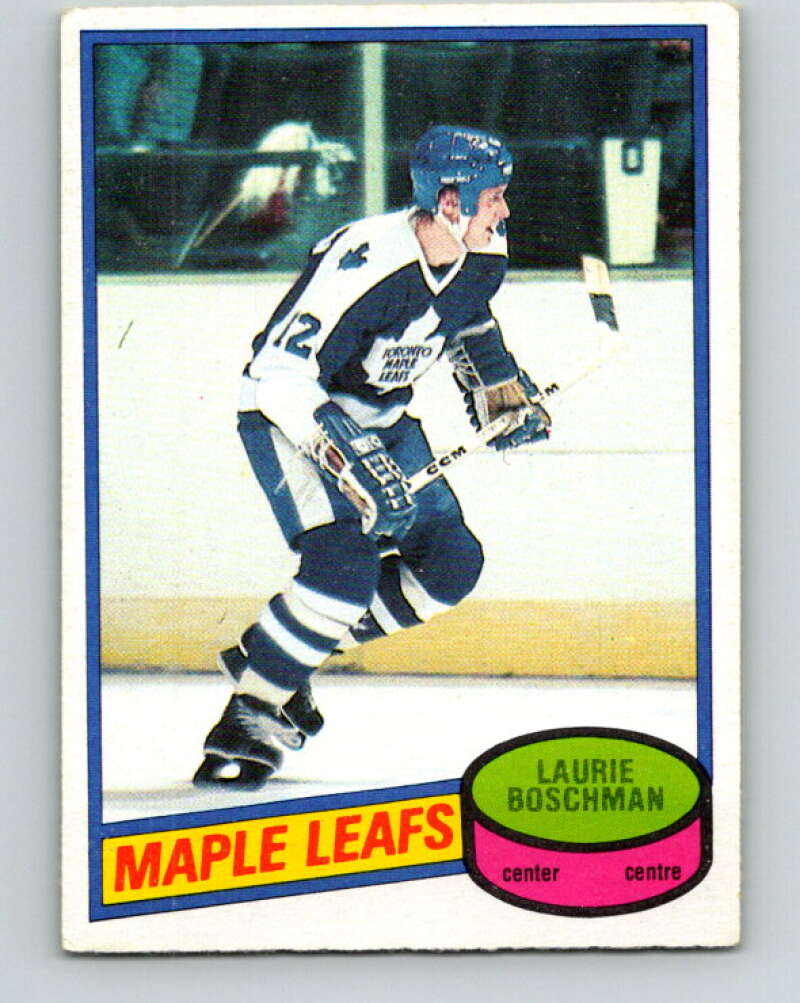 1980-81 O-Pee-Chee #179 Laurie Boschman  RC Rookie Toronto Maple Leafs  V38806