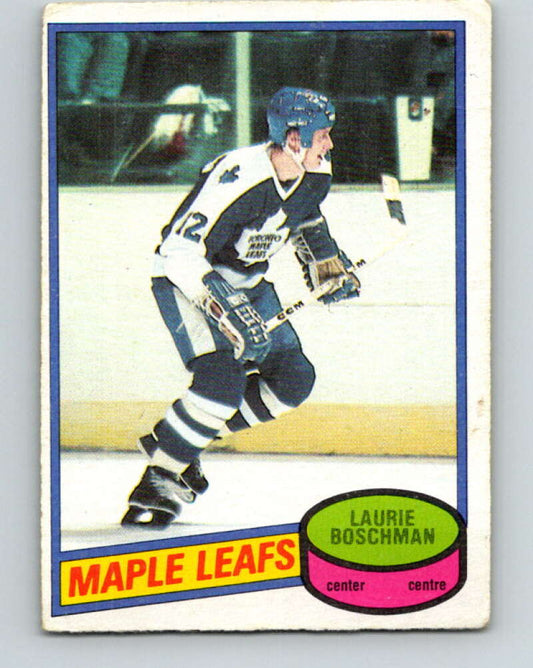 1980-81 O-Pee-Chee #179 Laurie Boschman  RC Rookie Toronto Maple Leafs  V38807