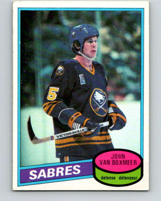 1980-81 O-Pee-Chee #183 John Van Boxmeer  Buffalo Sabres  V38842