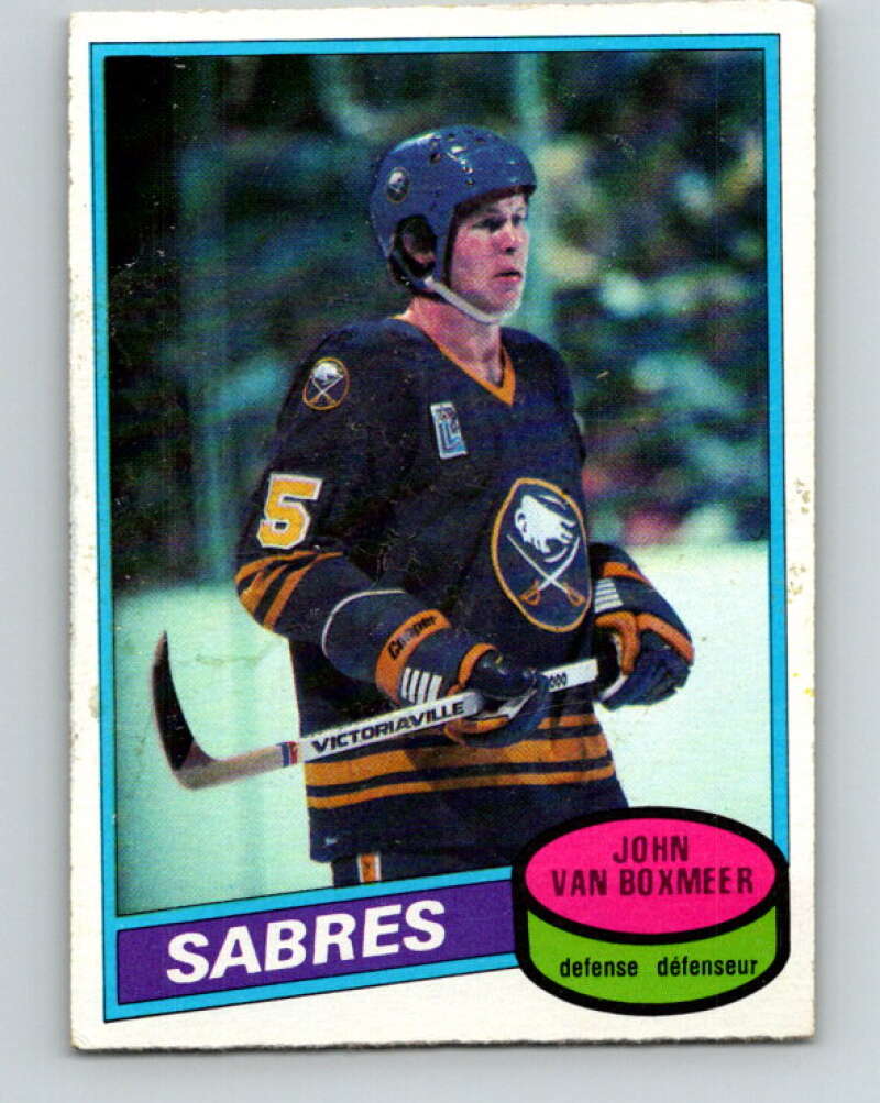 1980-81 O-Pee-Chee #183 John Van Boxmeer  Buffalo Sabres  V38843