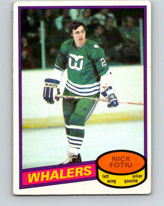 1980-81 O-Pee-Chee #184 Nick Fotiu  Hartford Whalers  V38845