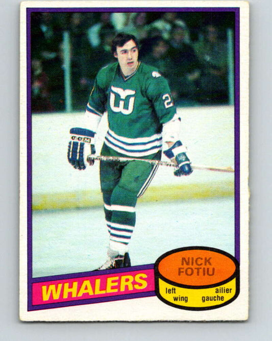 1980-81 O-Pee-Chee #184 Nick Fotiu  Hartford Whalers  V38851