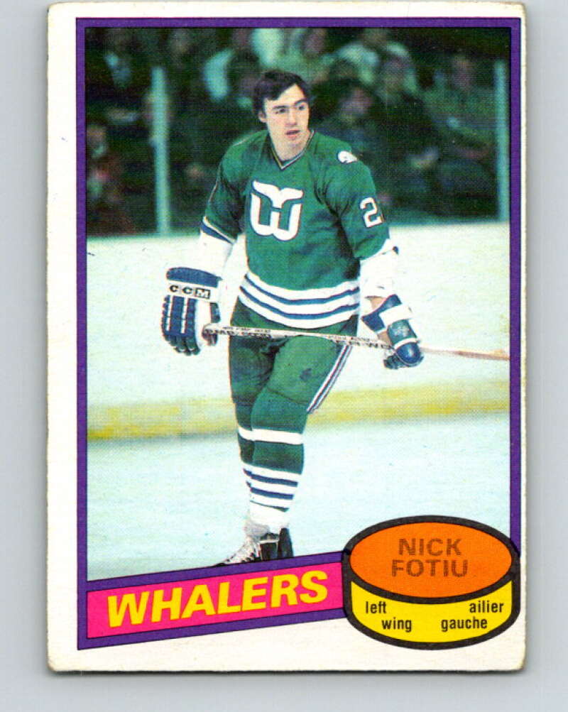 1980-81 O-Pee-Chee #184 Nick Fotiu  Hartford Whalers  V38854