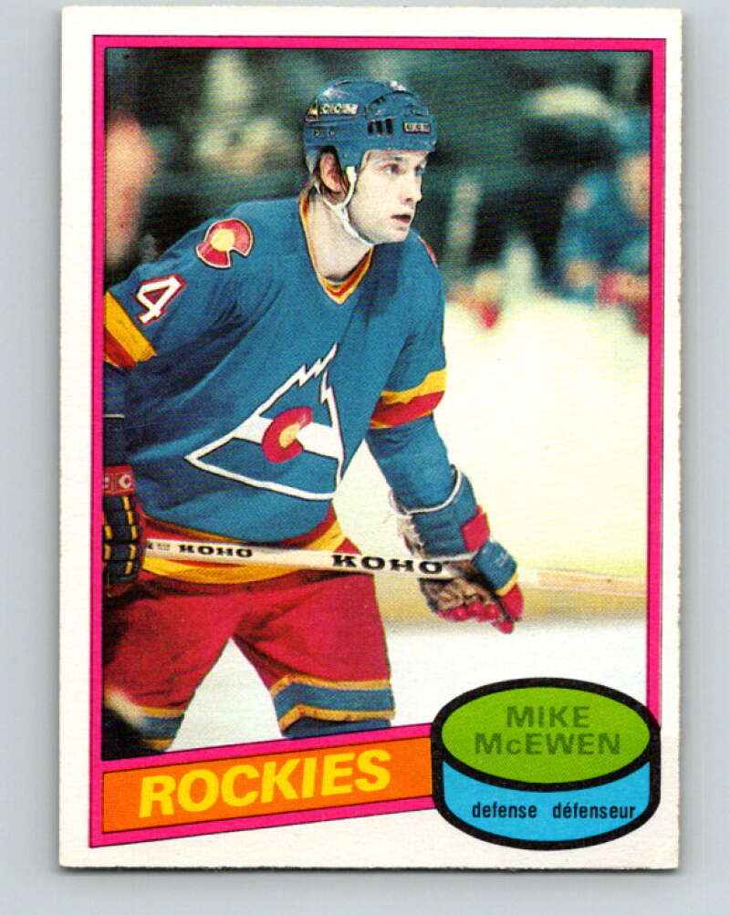 1980-81 O-Pee-Chee #185 Mike McEwen  Colorado Rockies  V38857