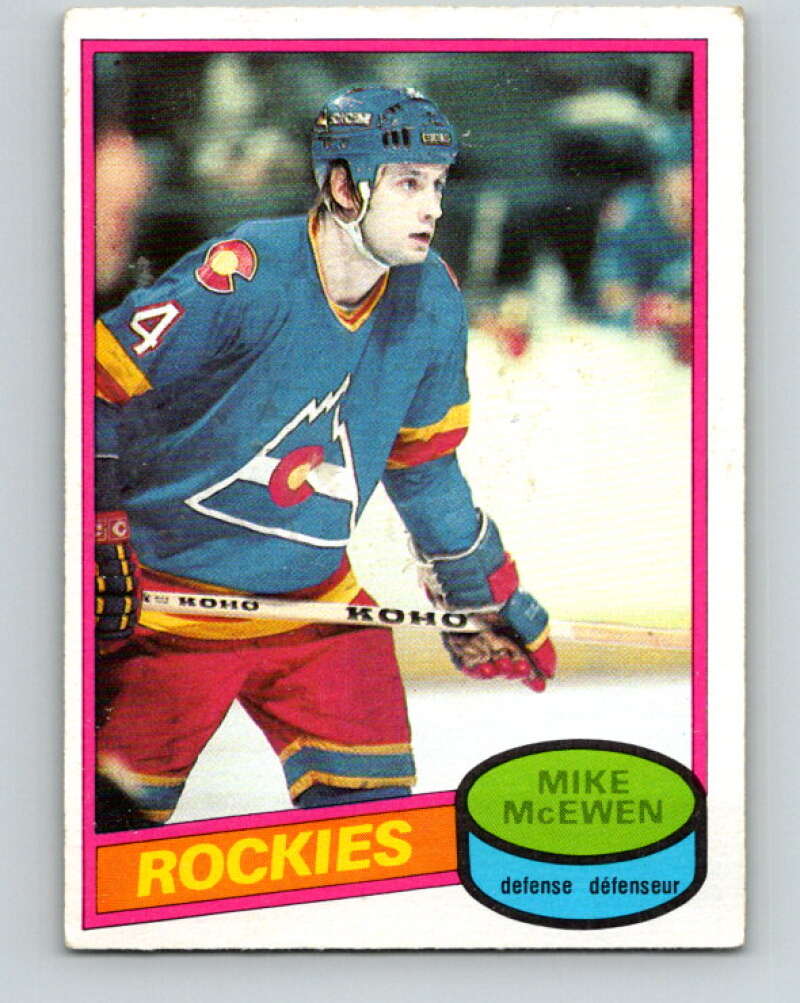 1980-81 O-Pee-Chee #185 Mike McEwen  Colorado Rockies  V38859