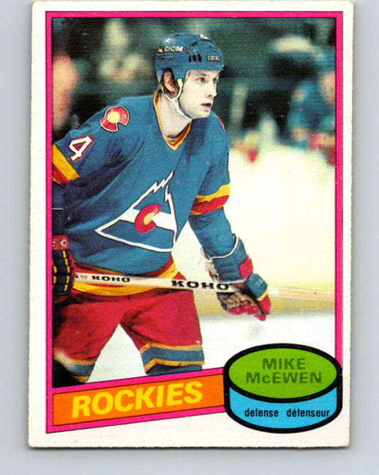 1980-81 O-Pee-Chee #185 Mike McEwen  Colorado Rockies  V38861