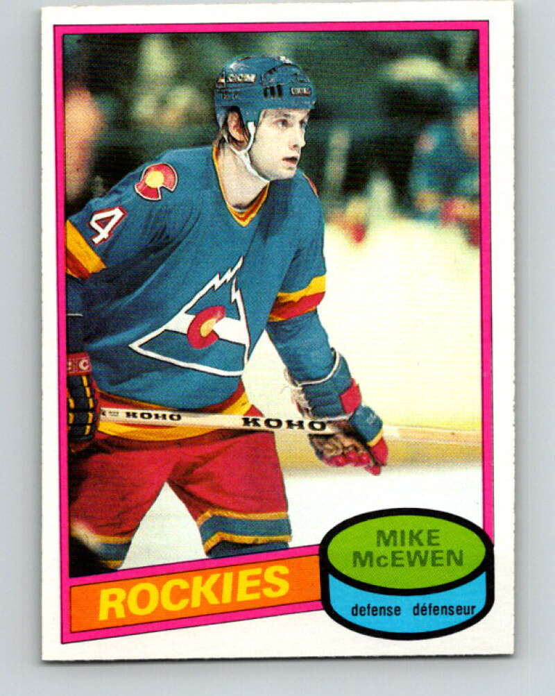 1980-81 O-Pee-Chee #185 Mike McEwen  Colorado Rockies  V38864