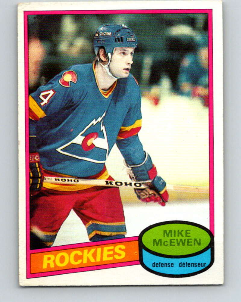 1980-81 O-Pee-Chee #185 Mike McEwen  Colorado Rockies  V38866