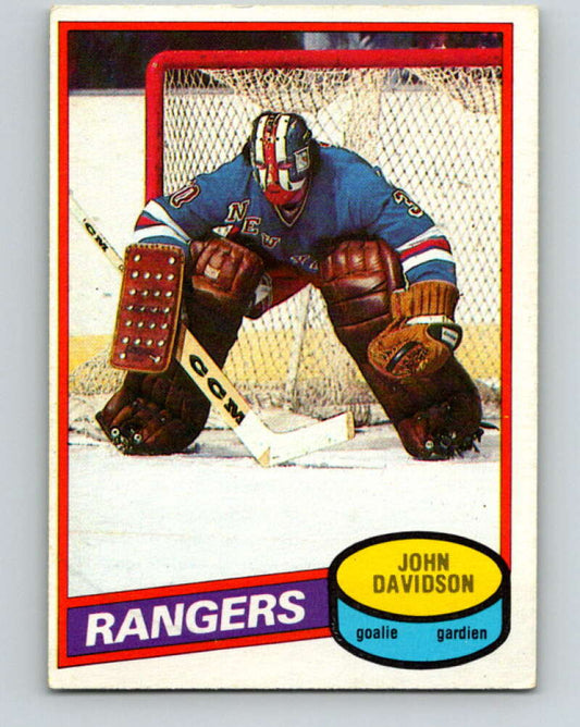 1980-81 O-Pee-Chee #190 John Davidson  New York Rangers  V38907