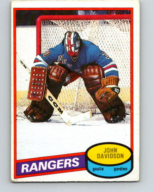 1980-81 O-Pee-Chee #190 John Davidson  New York Rangers  V38908