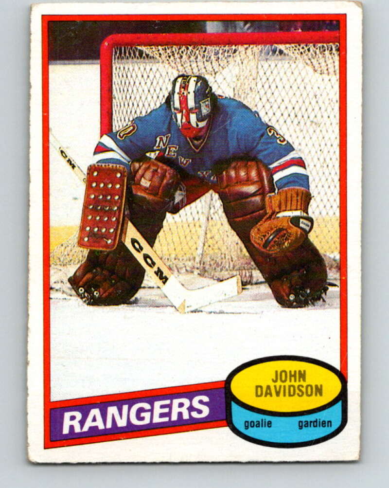 1980-81 O-Pee-Chee #190 John Davidson  New York Rangers  V38910