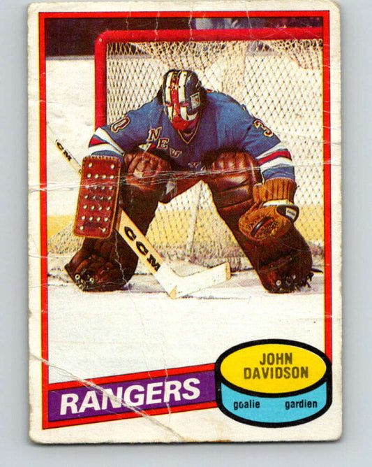 1980-81 O-Pee-Chee #190 John Davidson  New York Rangers  V38911