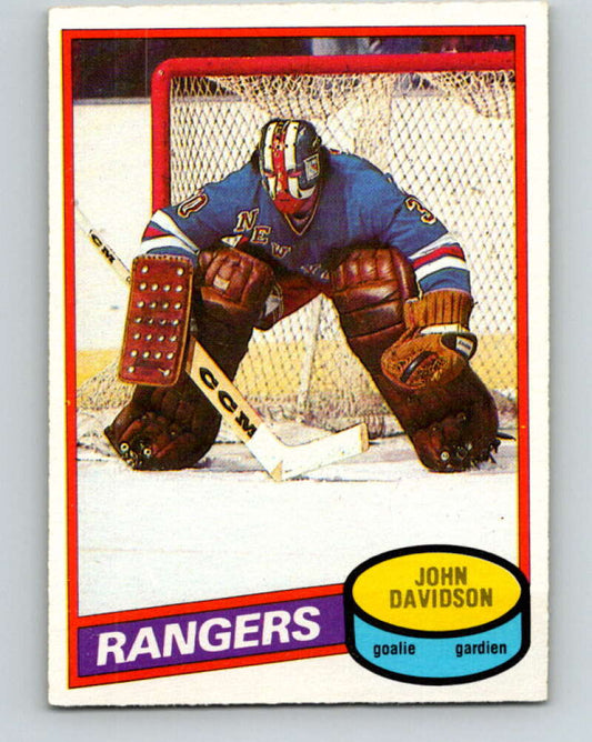 1980-81 O-Pee-Chee #190 John Davidson  New York Rangers  V38915