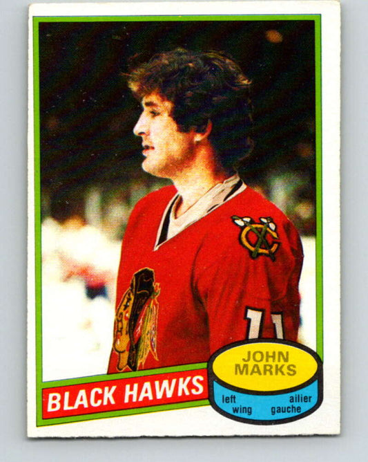 1980-81 O-Pee-Chee #194 John Marks  Chicago Blackhawks  V38952