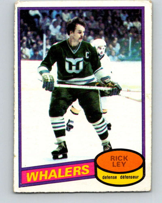 1980-81 O-Pee-Chee #198 Rick Ley  Hartford Whalers  V38979