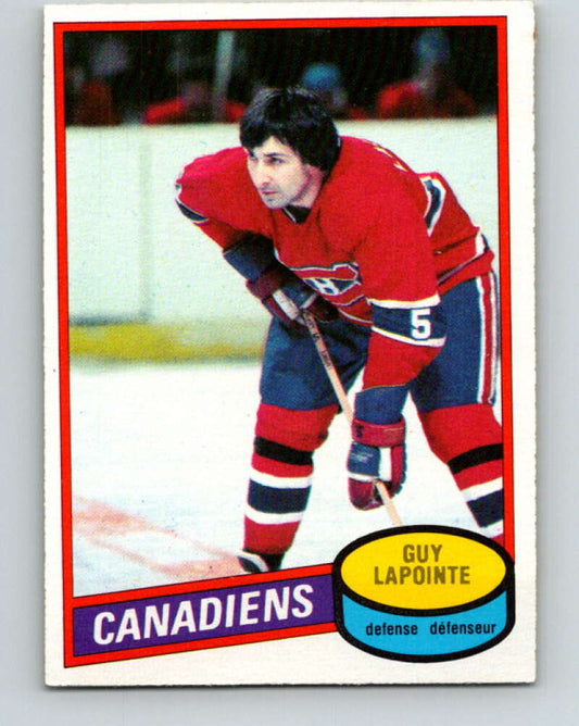 1980-81 O-Pee-Chee #201 Guy Lapointe  Montreal Canadiens  V38999