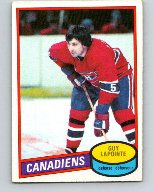 1980-81 O-Pee-Chee #201 Guy Lapointe  Montreal Canadiens  V39002