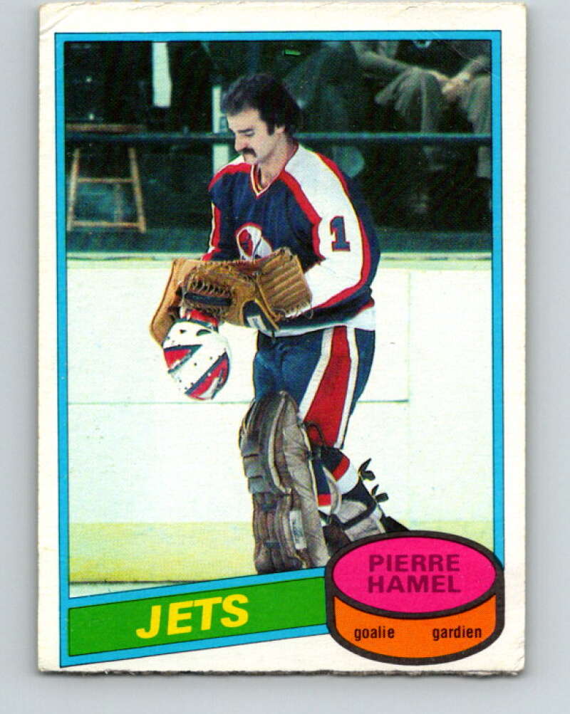 1980-81 O-Pee-Chee #205 Pierre Hamel  RC Rookie Winnipeg Jets  V39147