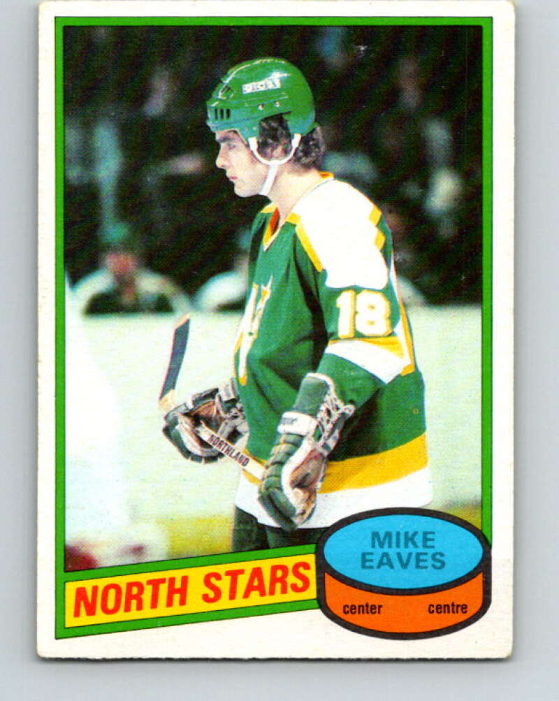 1980-81 O-Pee-Chee #206 Mike Eaves  RC Rookie Minnesota North Stars  V39151