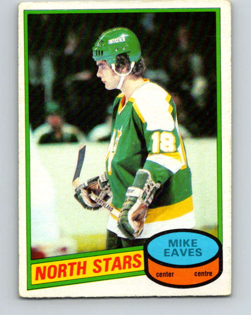 1980-81 O-Pee-Chee #206 Mike Eaves  RC Rookie Minnesota North Stars  V39153