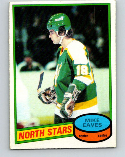 1980-81 O-Pee-Chee #206 Mike Eaves  RC Rookie Minnesota North Stars  V39154