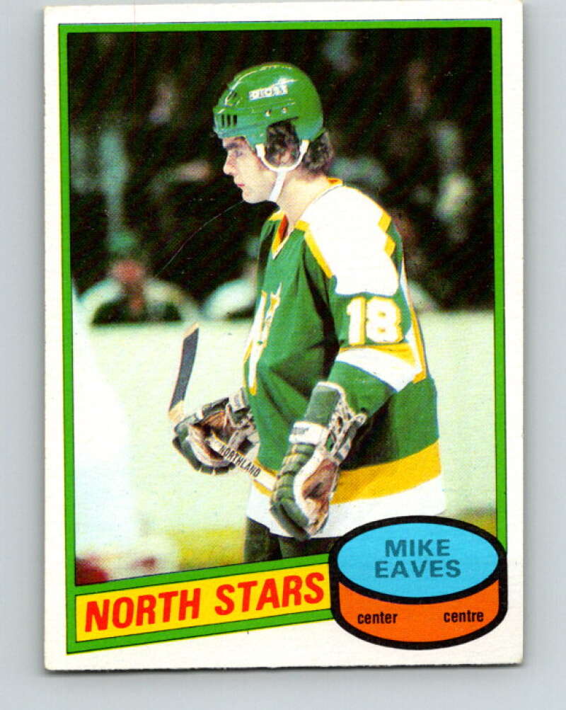 1980-81 O-Pee-Chee #206 Mike Eaves  RC Rookie Minnesota North Stars  V39159