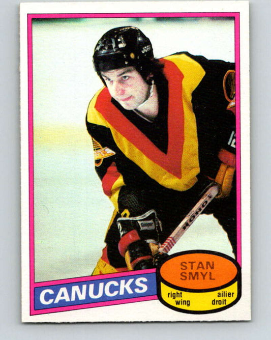 1980-81 O-Pee-Chee #208 Stan Smyl  RC Rookie Vancouver Canucks  V39178