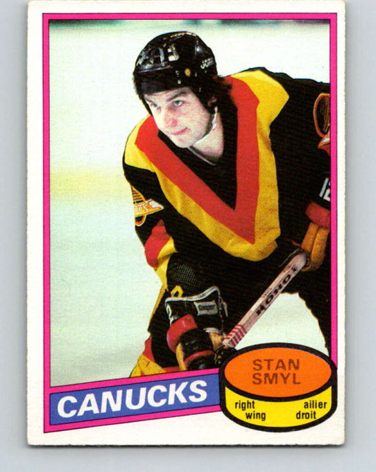 1980-81 O-Pee-Chee #208 Stan Smyl  RC Rookie Vancouver Canucks  V39179