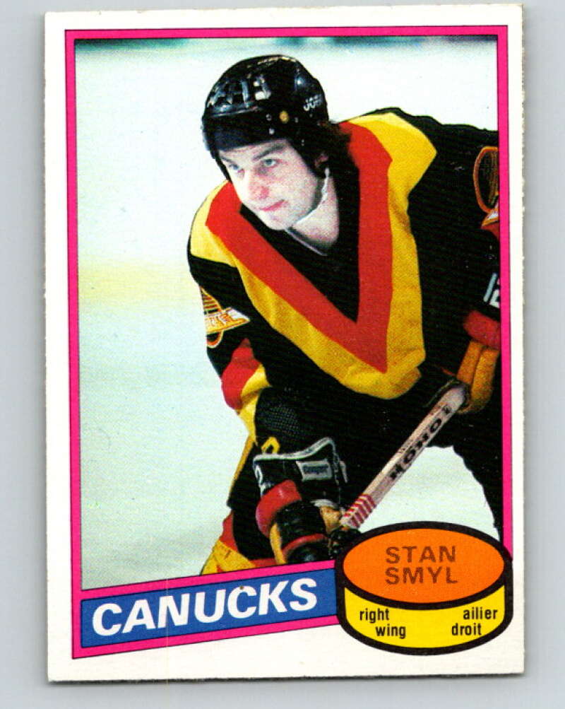 1980-81 O-Pee-Chee #208 Stan Smyl  RC Rookie Vancouver Canucks  V39180